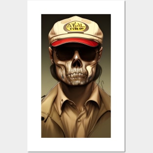 Skull Taxi Driver Posters and Art